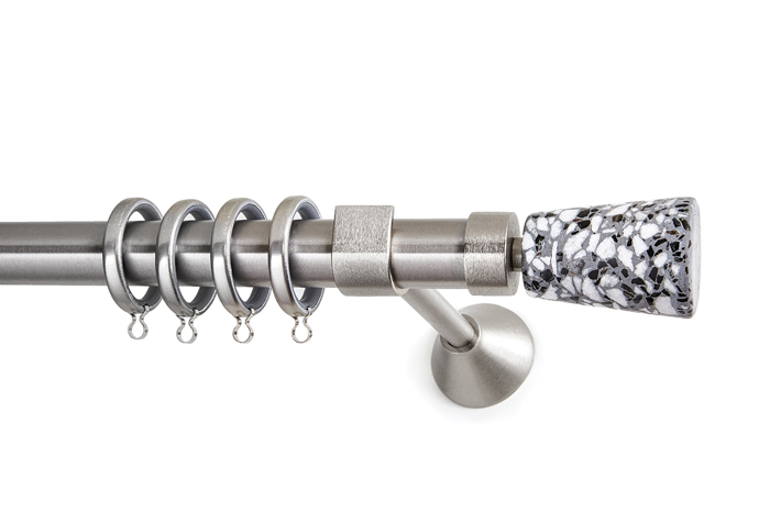 Anartisi Kourtinoxulo F25 Inox 'Marble Collection' Ionic Nickel/Grey Mosaic